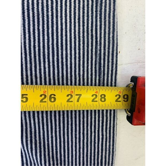 Soft Surroundings Striped Navy French Keyhole Top Size L - Picture 11 of 11